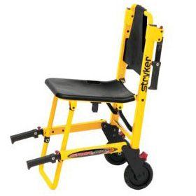 stryker 6250 stair chair pro 500 lbs capacity without front guide wheels | refurbished str6250